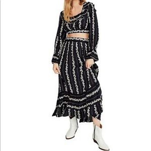 Free People Floral Crop Top